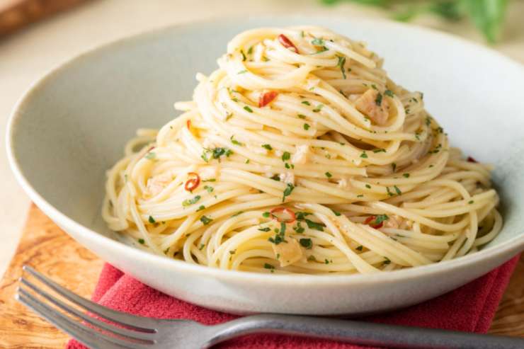spaghetti aglio olio e peperoncino