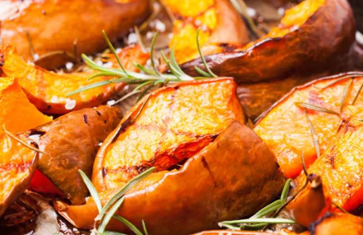 zucca al forno aromatizzata