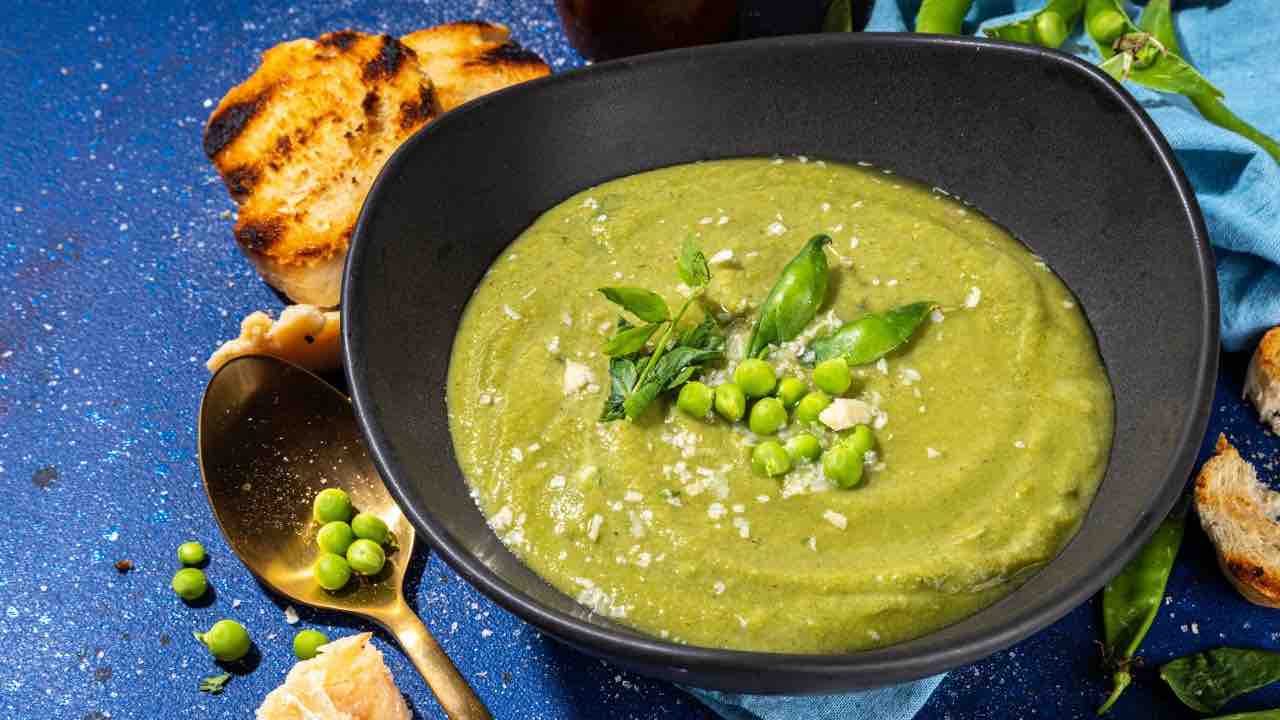 vellutata di piselli